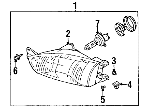 2002 Mitsubishi Mirage Bulbs