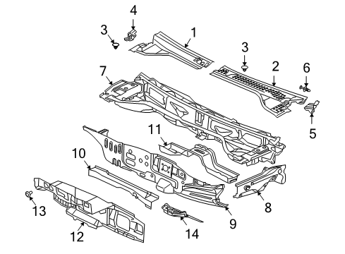 2011 Mitsubishi Endeavor Cowl