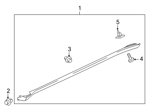 2008 Mitsubishi Outlander Exterior Trim - Pillars