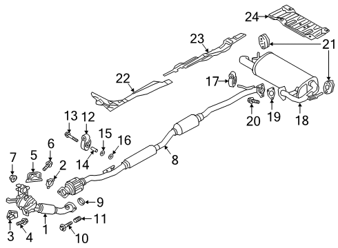 2025 Mitsubishi Eclipse Cross Exhaust Components