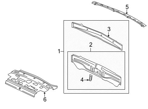2008 Mitsubishi Lancer Rear Body Diagram 2