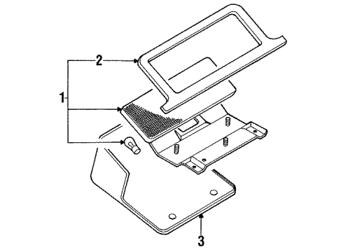 1994 Mitsubishi Eclipse High Mount Lamps Diagram 2