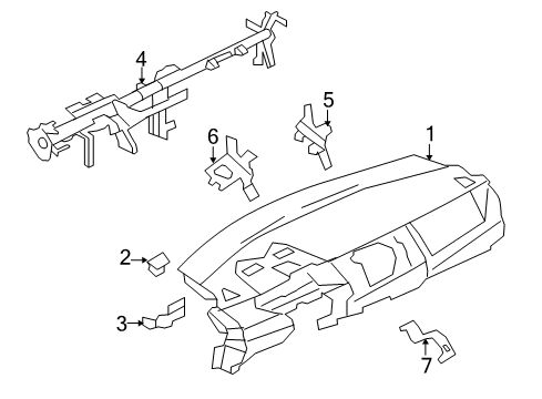 2008 Mitsubishi Lancer Instrument Panel Diagram 2