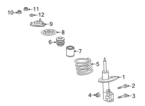 2012 Mitsubishi Lancer Spring Diagram for 4040A074