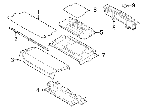 2025 Mitsubishi Outlander PHEV Interior Trim - Rear Body