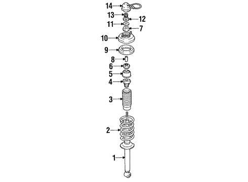 1999 Mitsubishi 3000GT Struts & Components