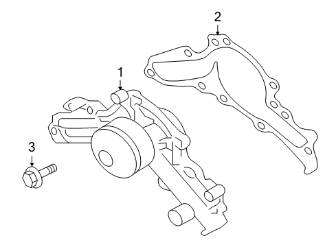 2008 Mitsubishi Outlander Water Pump Diagram 2