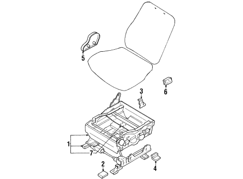 2000 Mitsubishi Montero Power Seats