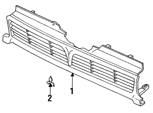 1995 Mitsubishi Expo Grille & Components