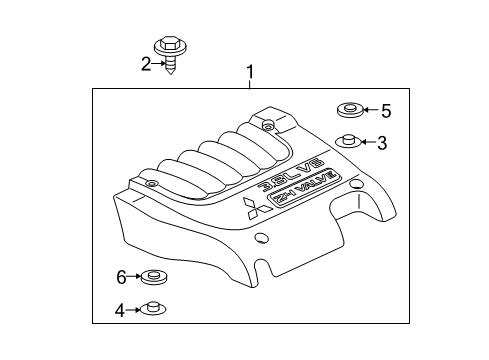2004 Mitsubishi Galant Engine Appearance Cover