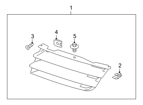 2005 Mitsubishi Endeavor Grille & Components