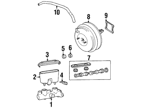 2000 Mitsubishi Diamante Dash Panel Components