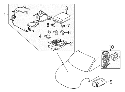 2005 Mitsubishi Endeavor Electrical Components