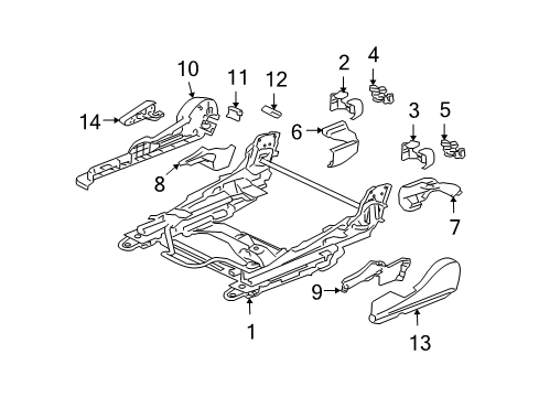 2011 Mitsubishi Eclipse Tracks & Components Diagram 3