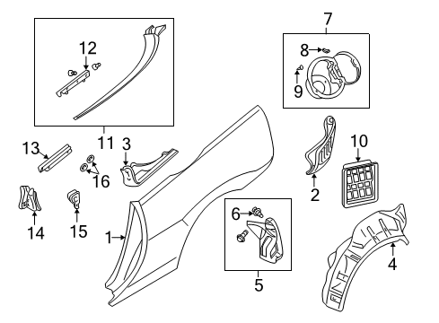 2003 Mitsubishi Eclipse Plug, Plastic Diagram for MU670036
