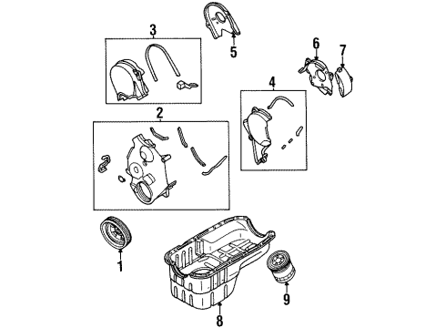 1999 Mitsubishi 3000GT Engine Parts Diagram 2