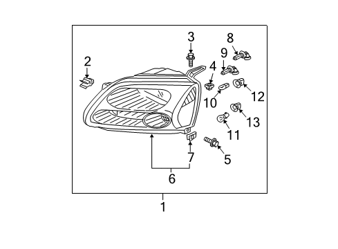 2006 Mitsubishi Galant Bulbs Diagram 2
