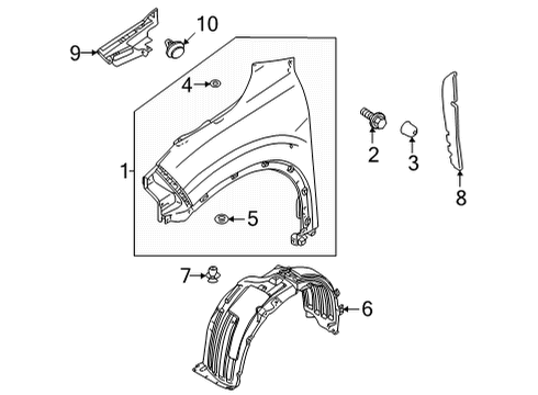 2024 Mitsubishi Outlander Fender & Components