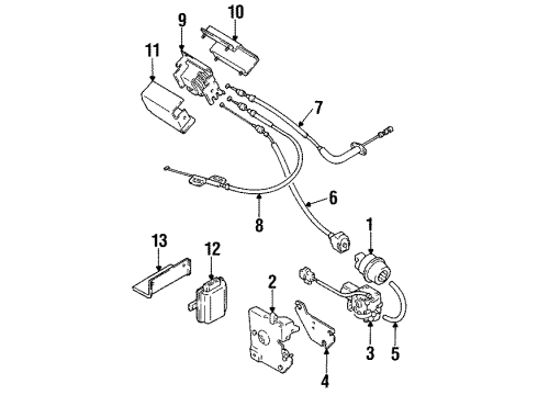 2000 Mitsubishi Montero Cruise Control System