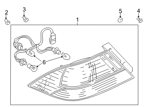 2007 Mitsubishi Lancer Combination Lamps