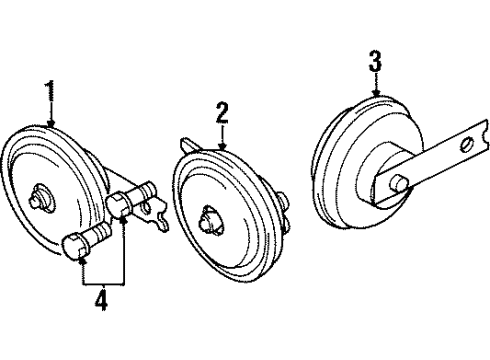 1999 Mitsubishi 3000GT Anti-Theft Components