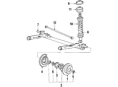 1990 Mitsubishi Sigma Rear Brakes