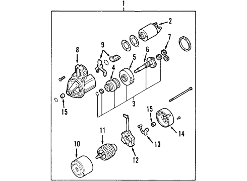 2007 Mitsubishi Galant Starter Diagram 3