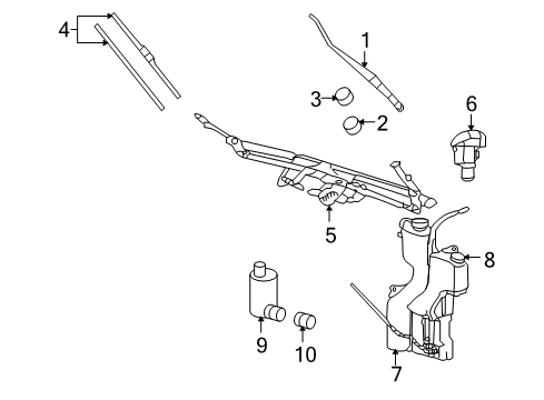 2006 Mitsubishi Raider Wiper & Washer Components