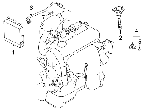 2004 Mitsubishi Lancer Ignition Switch