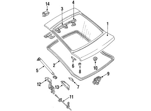 1991 Mitsubishi Eclipse Gate & Hardware