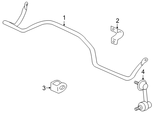 2010 Mitsubishi Outlander Stabilizer Bar & Components Diagram 5