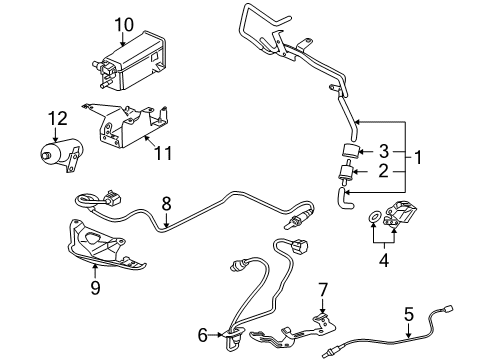 2017 Mitsubishi Lancer Emission Components Diagram 2