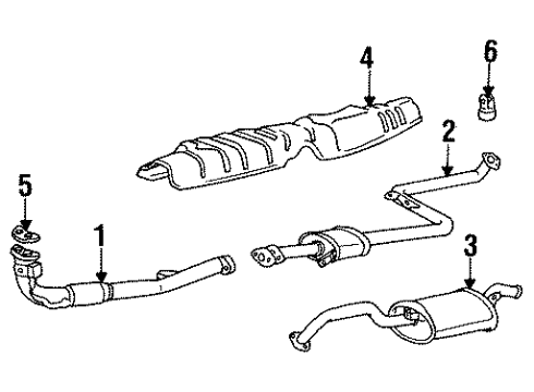 1991 Mitsubishi Galant Exhaust Components