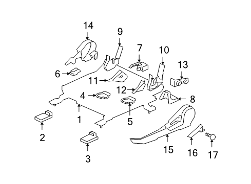 2009 Mitsubishi Lancer Tracks & Components Diagram 3