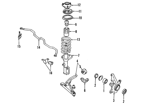1993 Mitsubishi Expo Lower Control Arm - Front