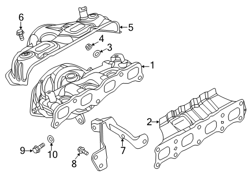 2014 Mitsubishi Outlander Sport Exhaust Manifold