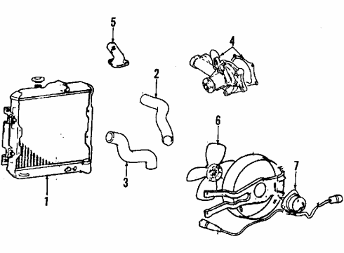 1987 Mitsubishi Galant Cooling System