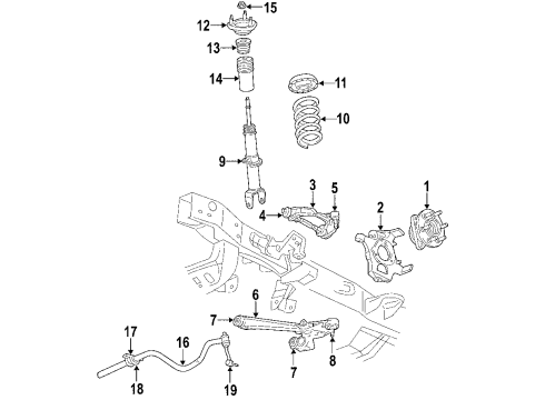 2006 Mitsubishi Raider Lower Control Arm - Front