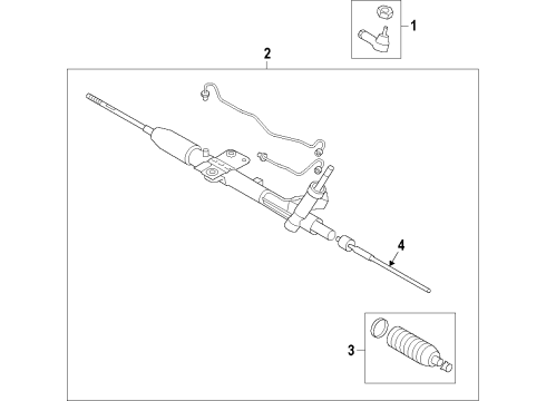2012 Mitsubishi Outlander Steering Gear & Linkage Diagram 3