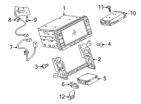 2015 Mitsubishi Outlander Navigation System Components
