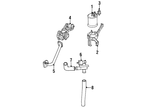 1996 Mitsubishi Eclipse EGR System Diagram 2