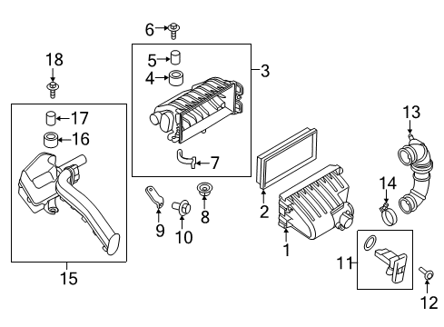 2014 Mitsubishi Mirage Air Intake