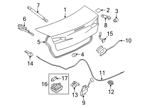 2012 Mitsubishi Lancer Trunk Diagram 2