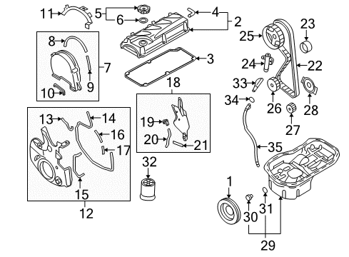 2004 Mitsubishi Lancer Filters Diagram 6
