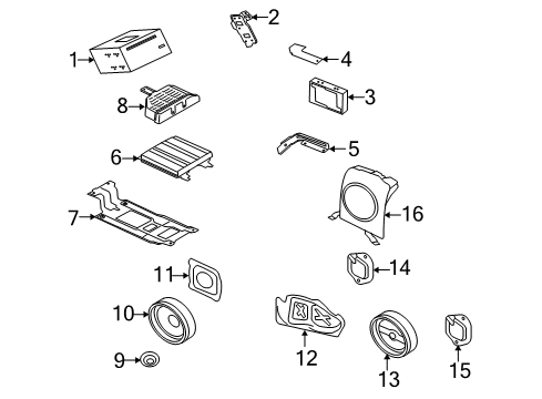 2008 Mitsubishi Lancer Radio Diagram for 8701A352