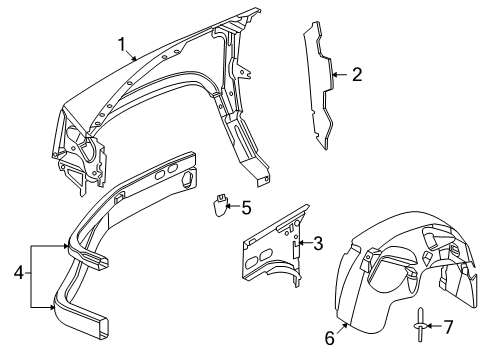 2006 Mitsubishi Raider Fender & Components