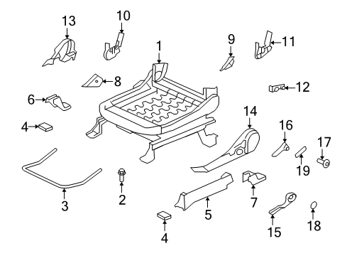 2012 Mitsubishi Outlander Tracks & Components Diagram 2