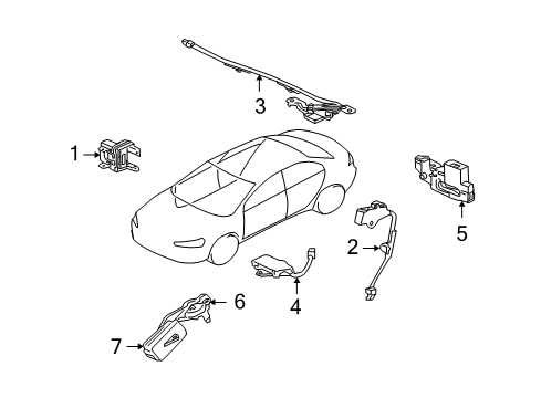 2017 Mitsubishi Lancer Keyless Entry Components