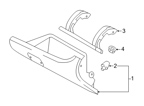 2017 Mitsubishi Mirage Glove Box