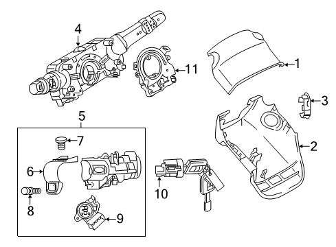 2017 Mitsubishi Mirage Ignition Lock